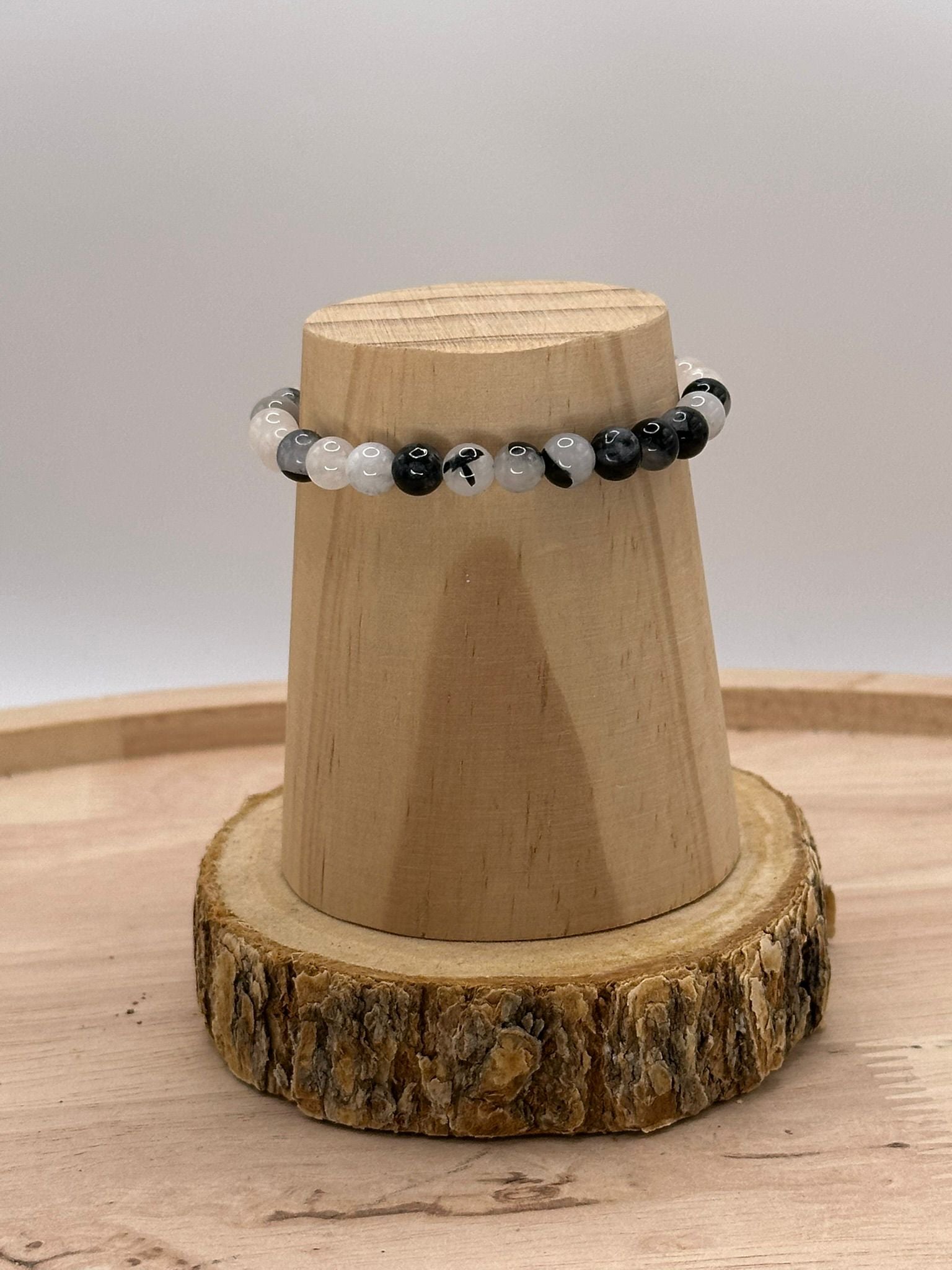 Bracelet Quartz Tourmaline 6mm