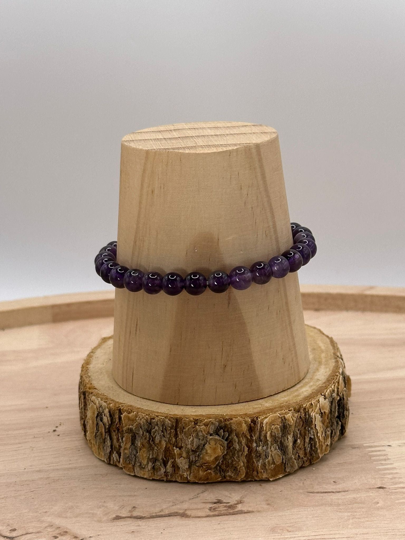 Bracelet Amethyste 6mm