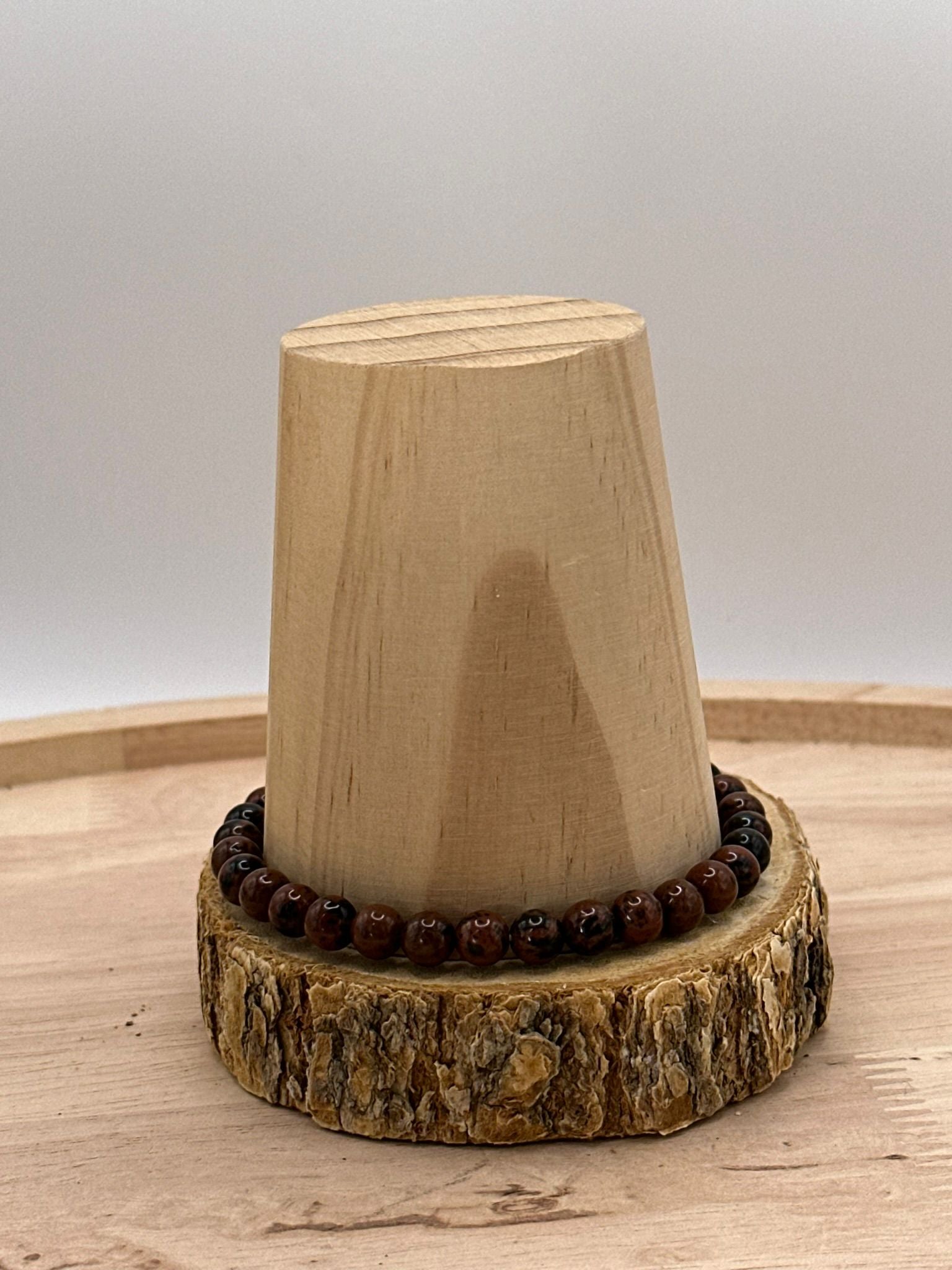 Bracelet Obsidienne mahogany 6mm