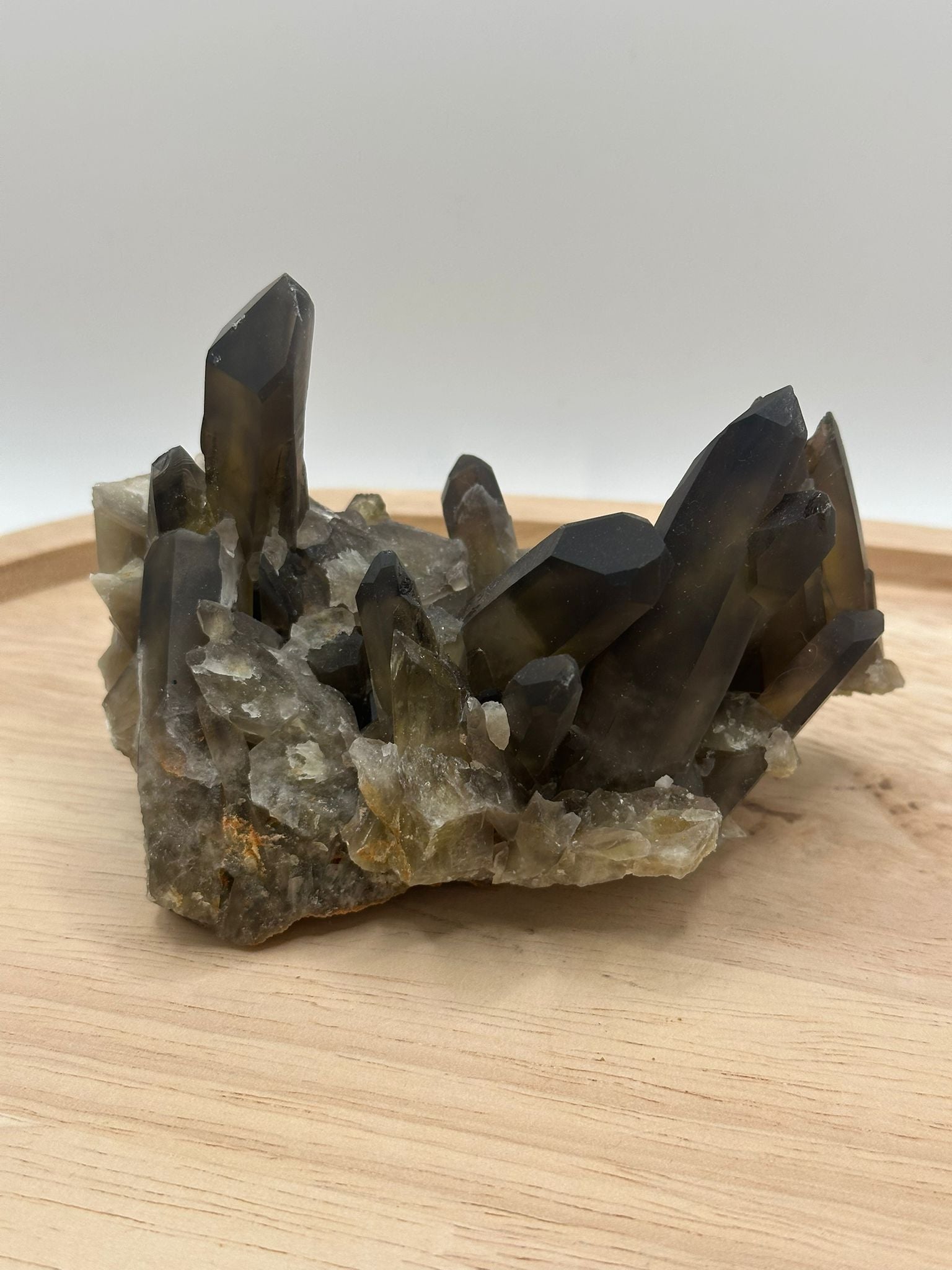 Druse Quartz fumé